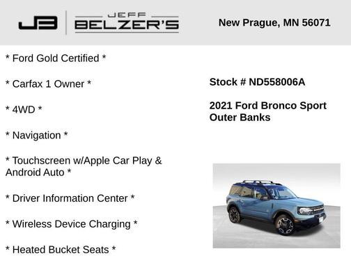 2021 Ford Bronco Sport Outer Banks
