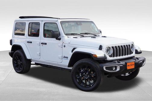 Bright White Clearcoat 2025 Jeep Wrangler 4xe Sahara