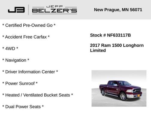 2017 RAM 1500 Limited Crew Cab 4x4 5'7' Box