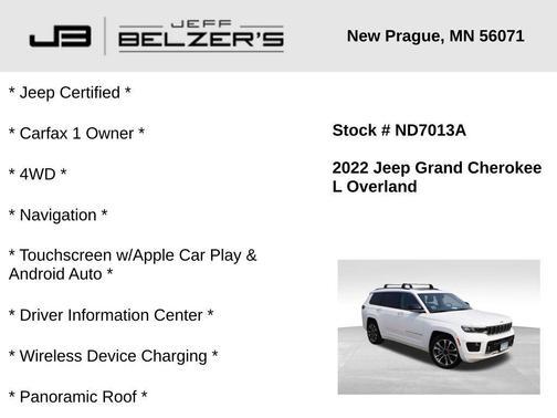 2022 Jeep Grand Cherokee L Overland
