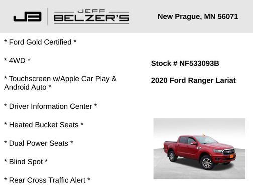 2020 Ford Ranger LARIAT