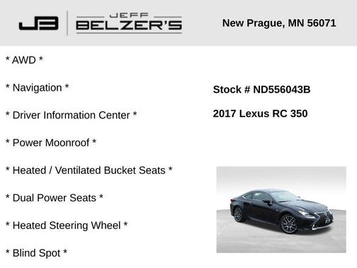 2017 Lexus RC 350 Base