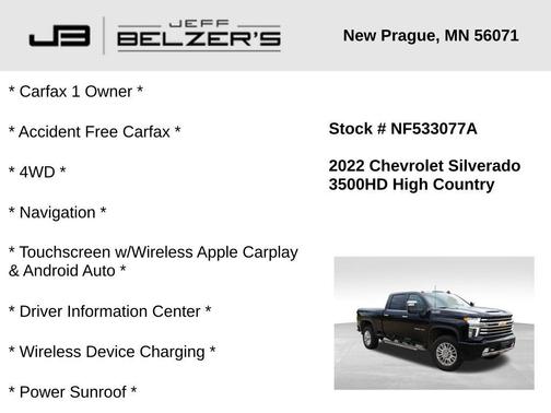 2022 Chevrolet Silverado 3500 High Country