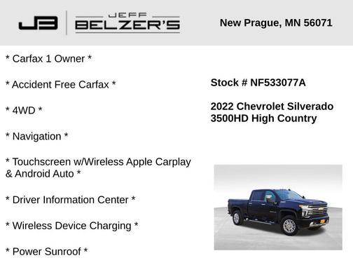 2022 Chevrolet Silverado 3500 High Country
