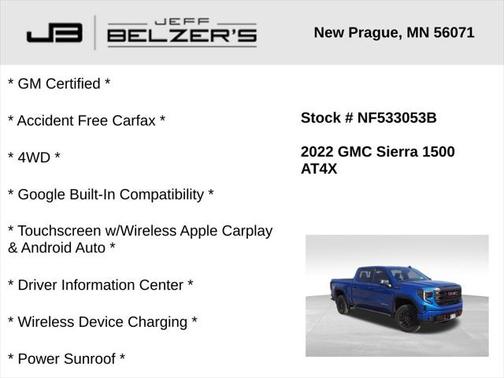 2022 GMC Sierra 1500 AT4X