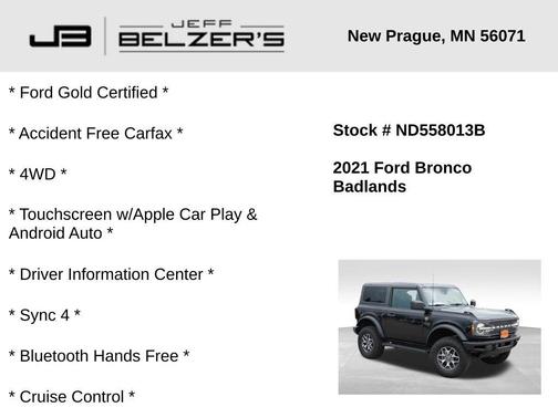 2021 Ford Bronco Badlands