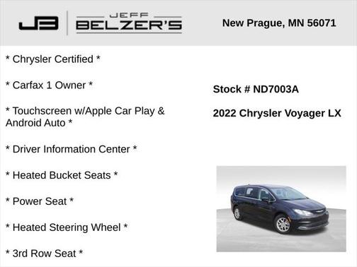 2022 Chrysler Voyager LX