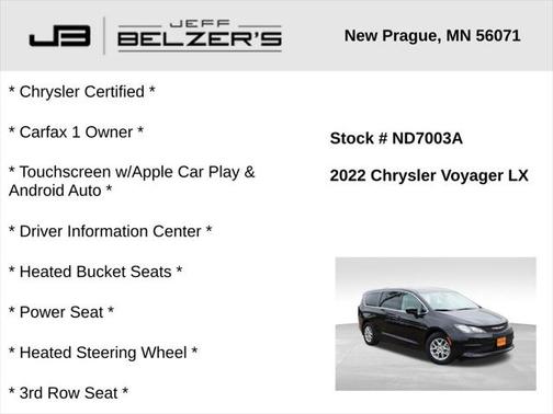 2022 Chrysler Voyager LX
