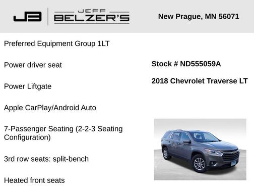 2018 Chevrolet Traverse LT Cloth