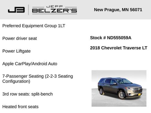 2018 Chevrolet Traverse LT Cloth