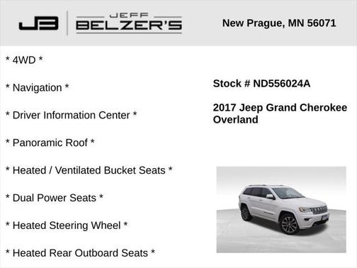 2017 Jeep Grand Cherokee Overland