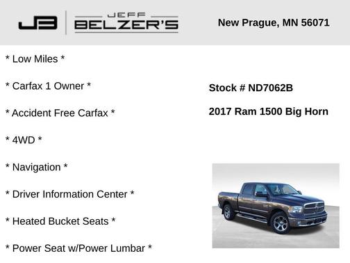 2017 RAM 1500 Big Horn