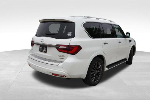 Moonstone White 2020 INFINITI QX80 Luxe