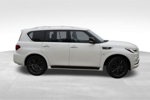Moonstone White 2020 INFINITI QX80 Luxe