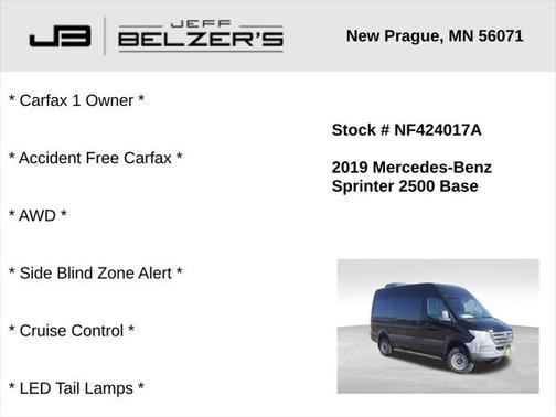2019 Mercedes-Benz Sprinter 2500 High Roof