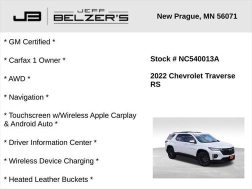 2022 Chevrolet Traverse RS