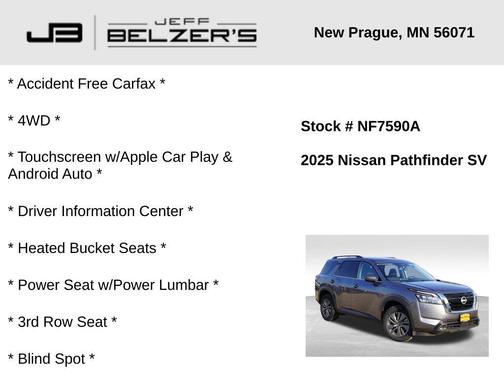 2025 Nissan Pathfinder SV 4WD