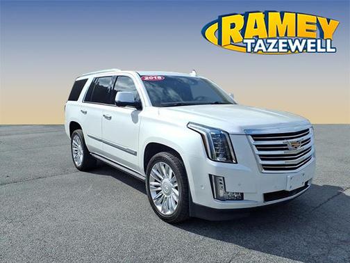 White 2018 Cadillac Escalade Platinum