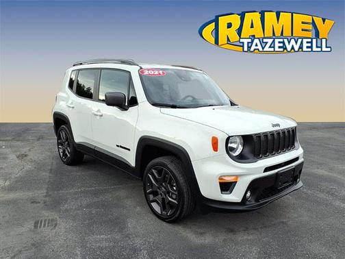 Alpine White Clearcoat 2021 Jeep Renegade 80th Anniversary