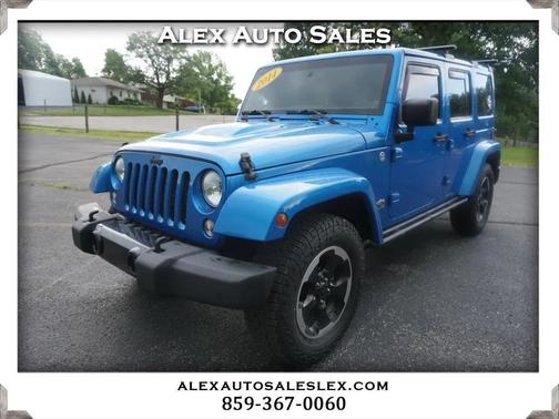 Hydro Blue Pearl Coat 2014 Jeep Wrangler Unlimited Polar Edition