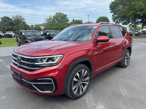 Aurora Red Metallic 2021 Volkswagen Atlas 3.6 V6 SEL Premium R-Line