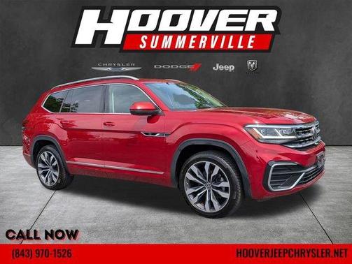 Aurora Red Metallic 2021 Volkswagen Atlas 3.6 V6 SEL Premium R-Line