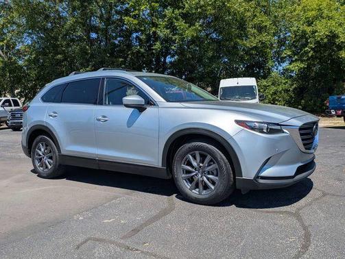 Sonic Silver Metallic 2021 Mazda CX-9 Touring