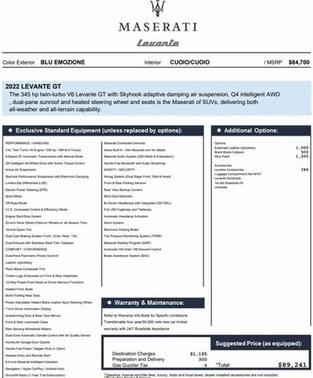 2022 Maserati Levante GT