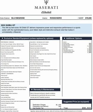 2022 Maserati Ghibli GT