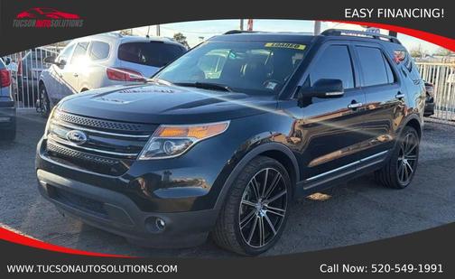 White Platinum Metallic Tri-Coat 2015 Ford Explorer Limited SUV
