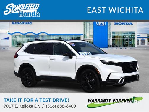 Platinum White Pearl 2025 Honda CR-V Hybrid Sport Touring