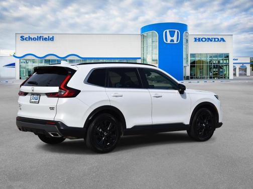 Platinum White Pearl 2025 Honda CR-V Hybrid Sport Touring