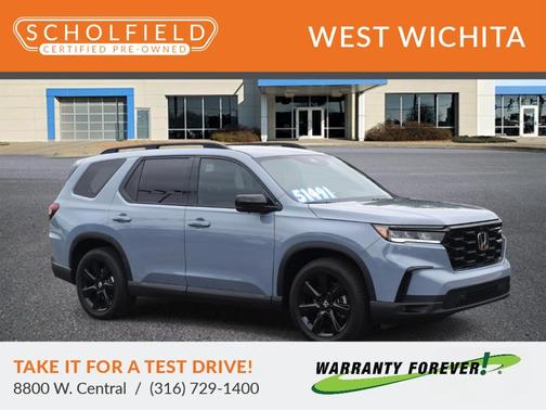 Sonic Gray Pearl 2025 Honda Pilot Black Edition