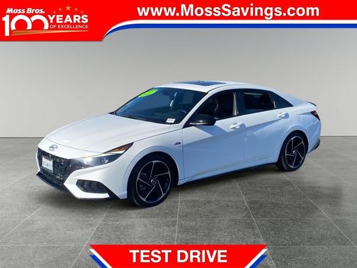 Lunar White 2023 Hyundai ELANTRA N Line