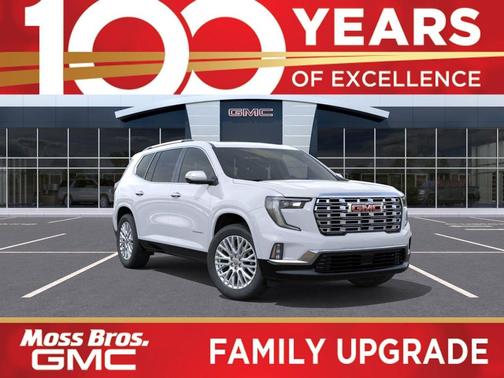 Glacier White Tricoat 2026 GMC Acadia Denali