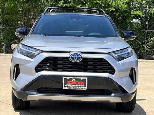 Silver Sky Metallic/Midnight Black Metallic 2024 Toyota RAV4 Hybrid SE