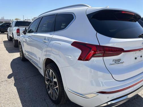 Serenity White Pearl 2023 Hyundai SANTA FE Calligraphy