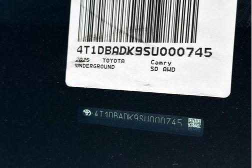 Underground 2025 Toyota Camry XLE