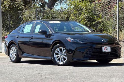 Midnight Black Metallic 2025 Toyota Camry LE