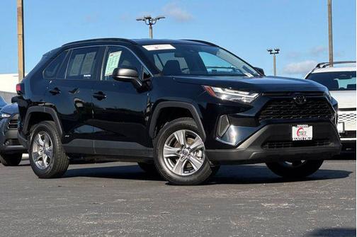 Midnight Black Metallic 2025 Toyota RAV4 Hybrid LE