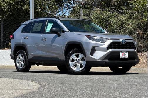 Silver Sky Metallic 2021 Toyota RAV4 Hybrid LE