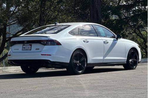 Pearl White 2024 Honda Accord Hybrid Sport-L