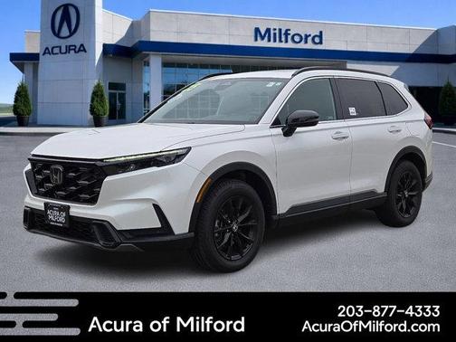 Platinum White Pearl 2025 Honda CR-V Hybrid Sport AWD