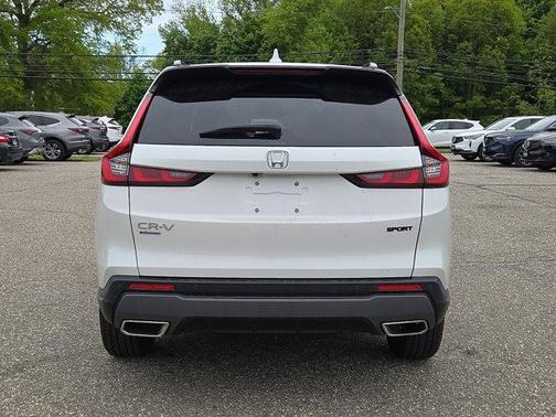 Platinum White Pearl 2025 Honda CR-V Hybrid Sport AWD
