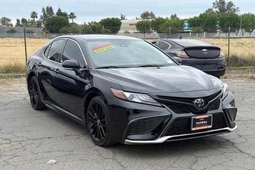 Midnight Black Metallic 2021 Toyota Camry XSE