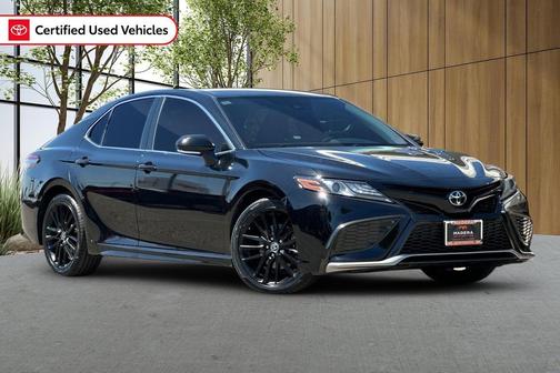 Midnight Black Metallic 2021 Toyota Camry XSE