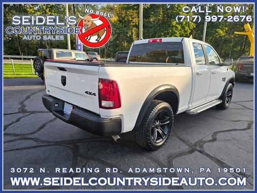 Bright White Clearcoat 2022 RAM 1500 Classic Warlock Quad Cab 4x4 6'4' Box