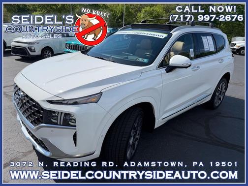 Serenity White Pearl 2023 Hyundai SANTA FE Calligraphy