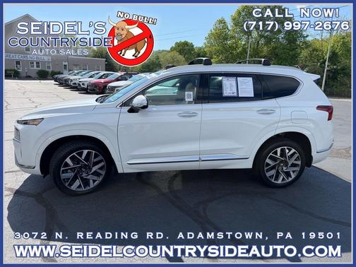 Serenity White Pearl 2023 Hyundai SANTA FE Calligraphy