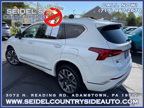 Serenity White Pearl 2023 Hyundai SANTA FE Calligraphy